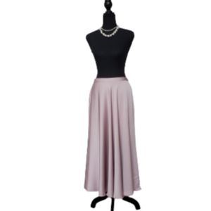 JACQUES VERT SOFT FLOWY BEIGE LONG SKIRT (SIZE 8)